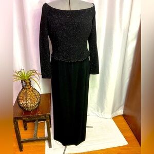 Scott McClintock Vintage Cold Shoulder Gown